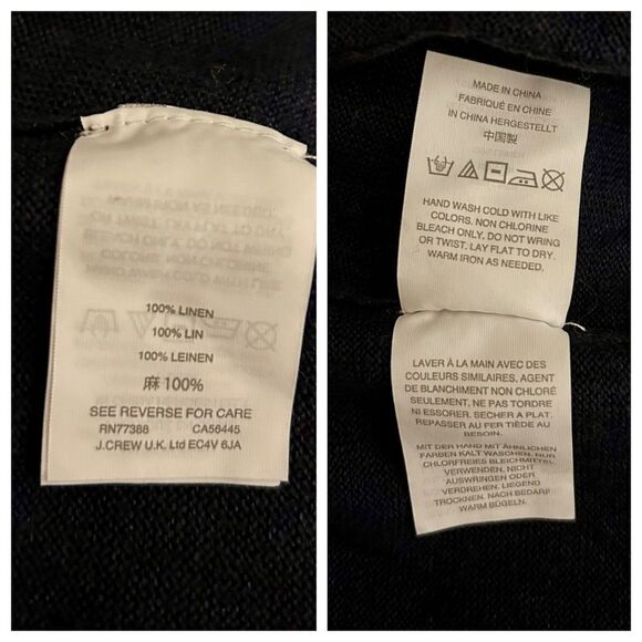 J. Crew European linen cardigan. Size XS. - Picture 9 of 9